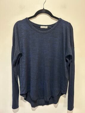 Rag & Bone Jean navy blue sweater womens S round neck light weight